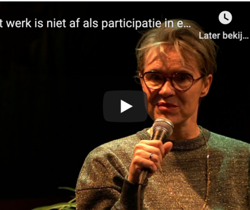 "Het werk is niet af als participatie in een hokje blijft zitten." - #1 DNA van participatie "Het werk is niet af als participatie in een hokje blijft zitten." - #1 DNA van participatie